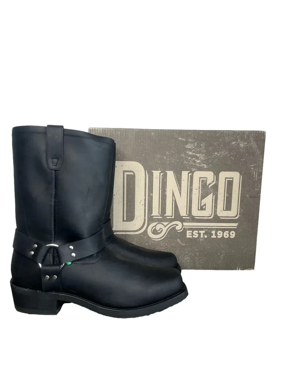 Dingo NEW Men's Dean 11 Inch Shaft Harness Pull On Leather Boot Size 13 #B1298